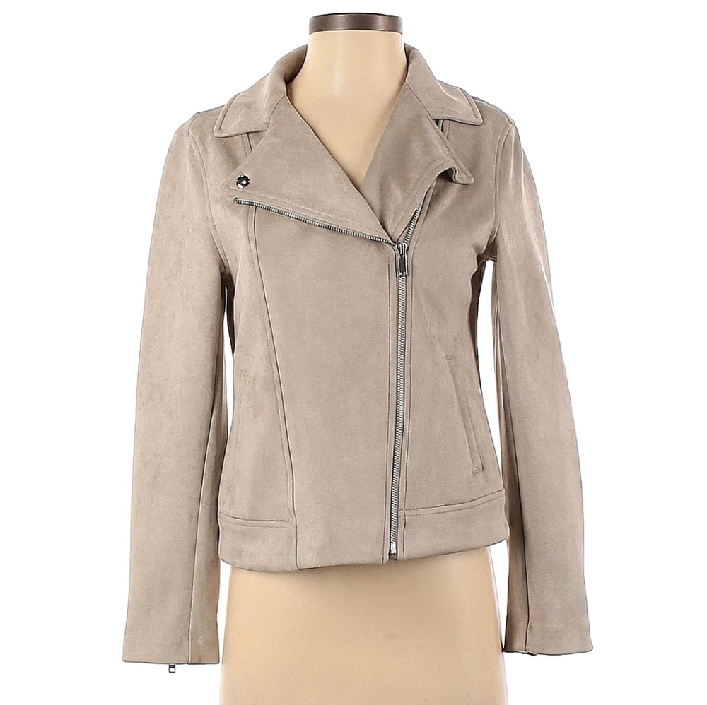 Old Navy Taupe Moto Jacket XS